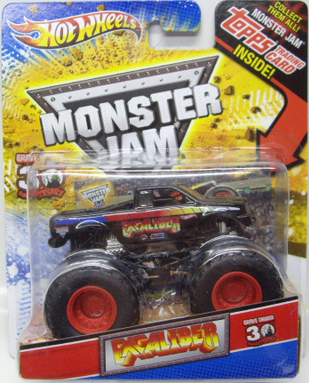 画像: 2012 MONSTER JAM INSIDE TOPPS 【EXCALIBER】 BLACK