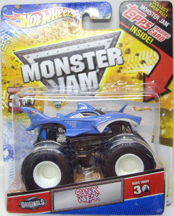 画像: 2012 MONSTER JAM INSIDE TOPPS 【SHARK WRECK】 LT.BLUE (HW ORIGINALS)