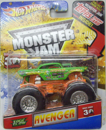 画像: 2012 MONSTER JAM INSIDE TOPPS 【AVENGER】 LT.GREEN (EDGE GLOW)