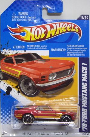 画像: 【'70 FORD MUSTANG MACH 1】　MET.LT.RED/MC5