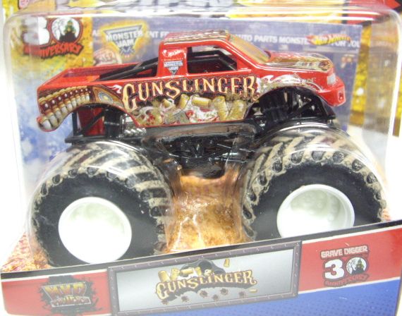 画像: 2012 MONSTER JAM INSIDE TOPPS 【GUNSLINGER】 RED (MWD TRUCKS)