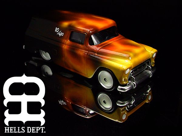 画像: PRE-ORDER HELLS DEPT 2012 【"VOLCANO" '55 CHEVY PANEL + AUTHENTIC FACE （完成品）】 WHITE METAL MADE （送料サービス適用外） (近日入荷予定）