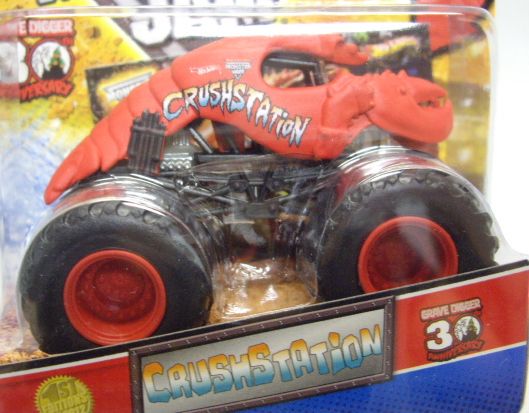 画像: 2012 MONSTER JAM INSIDE TOPPS 【CRUSH STATION】 FLAT RED (1ST EDITIONS)