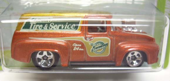 画像: 2012 WALMART EXCLUSIVE "CARS OF THE DECADES" 【'56 FORD F-100 PANEL】 MET.ORANGE-GOLD/5SP