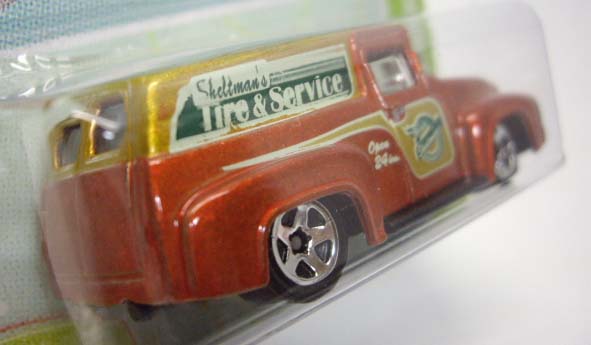 画像: 2012 WALMART EXCLUSIVE "CARS OF THE DECADES" 【'56 FORD F-100 PANEL】 MET.ORANGE-GOLD/5SP