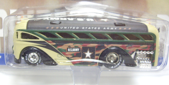 画像: 2003 K・B TOYS  EXCLUSIVE MILITARY RODS 【ARMY SURFIN' SCHOOL BUS】 FLAT GREEN-BLACK-TAN/RR