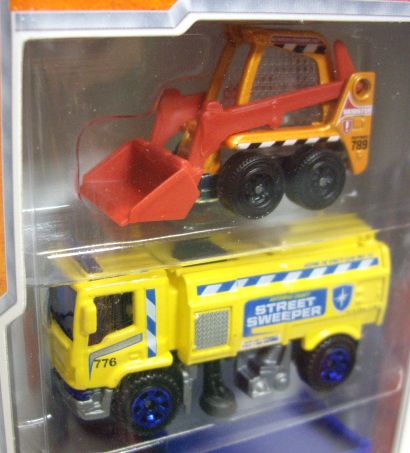 画像: 2012 MATCHBOX 5PACK - CITY WORKS (Skidster / MBX Street Cleaner / Pit King / Mitsubishi L200 / Garbage Truck)