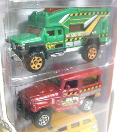 画像: 2012 MATCHBOX 5PACK - MOUNTAIN ADVENTURE (Cliff Hanger / MBX 4X4 / Road Tripper / 1968-Toyota Land Cruiser (FJ40) / Jungle Crawler)