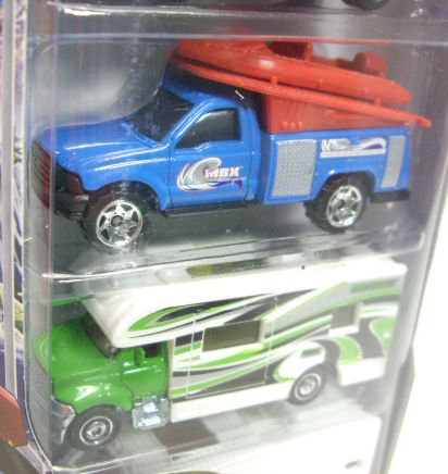 画像: 2012 MATCHBOX 5PACK - OUTDOOR ADVENTURE (Honda Ridgeline / Volkswagen T2 Bus / Ford F-Series Truck w/boat / MBX Motor Home / Travel Trailer)