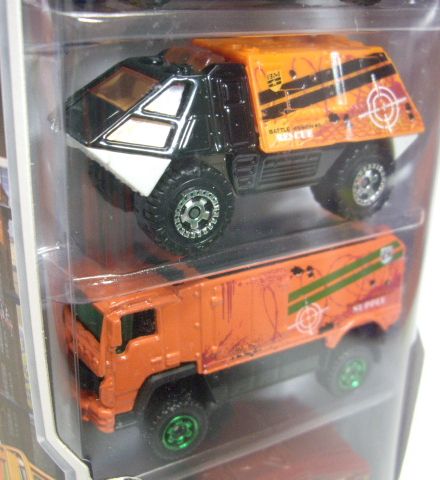 画像: 2012 MATCHBOX 5PACK - BATTLE MISSION (Jeep Willys / Ford F150 SVT Raptor / Armored Response Vehicle / Desert Thunder V16 / Humvee w/gun)