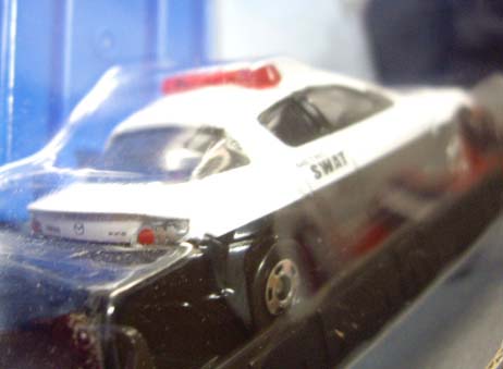 画像: 2012 US TOMICA TOMIHERO ENGINE SWAT 【MAZDA RX-8】　BLACK-WHITE （USトミカ）