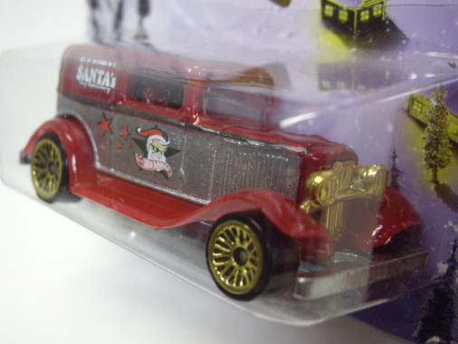 画像: 2012 WALMART EXCLUSIVE HOLIDAY HOT RODS 【'32 FORD SEDAN DELIVERY】 RED-SILVER/LACE