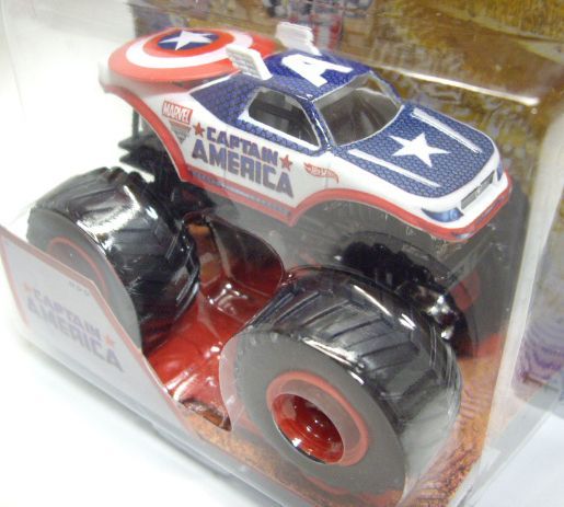 画像: 2013 MONSTER JAM included CRUCHABLE CAR! 【CAPTAIN AMERICA】 WHITE