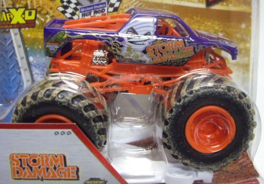 画像: 2013 MONSTER JAM included CRUCHABLE CAR! 【STORM DAMAGE】 PURPLE (MWD TRUCKS)