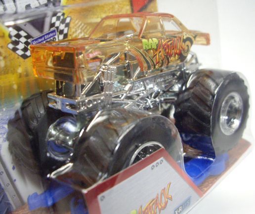 画像: 2013 MONSTER JAM included CRUCHABLE CAR! 【RAP ATTACK】 CLEAR ORANGE (X-RAYS)