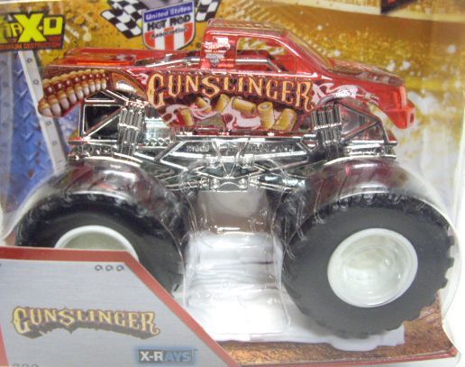 画像: 2013 MONSTER JAM included CRUCHABLE CAR! 【GUN SLINGER】 CLEAR RED (X-RAYS)