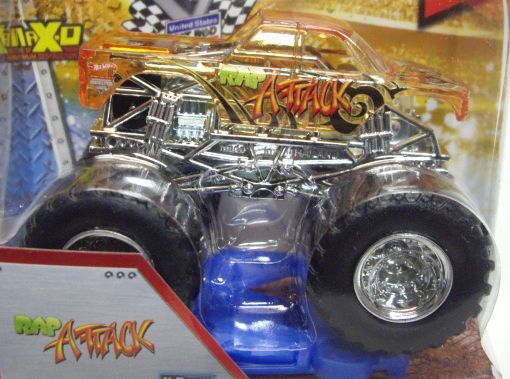 画像: 2013 MONSTER JAM included CRUCHABLE CAR! 【RAP ATTACK】 CLEAR ORANGE (X-RAYS)