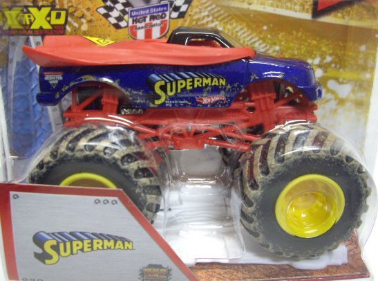 画像: 2013 MONSTER JAM included CRUCHABLE CAR! 【SUPERMAN】 BLUE-RED (MWD TRUCKS)