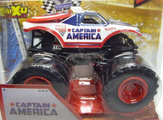 画像: 2013 MONSTER JAM included CRUCHABLE CAR! 【CAPTAIN AMERICA】 WHITE