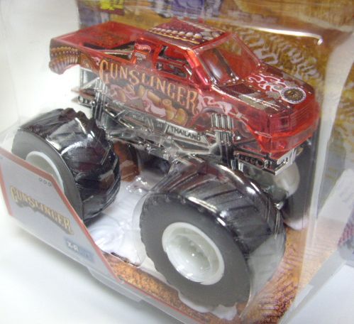 画像: 2013 MONSTER JAM included CRUCHABLE CAR! 【GUN SLINGER】 CLEAR RED (X-RAYS)