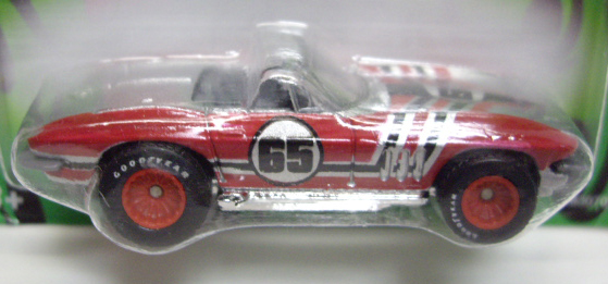 画像: 2007 WALMART EXCLUSIVE GIFT CARS 【'65 CORVETTE】　SILVER-RED/RR