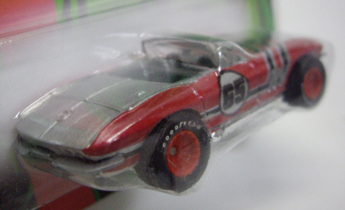 画像: 2007 WALMART EXCLUSIVE GIFT CARS 【'65 CORVETTE】　SILVER-RED/RR