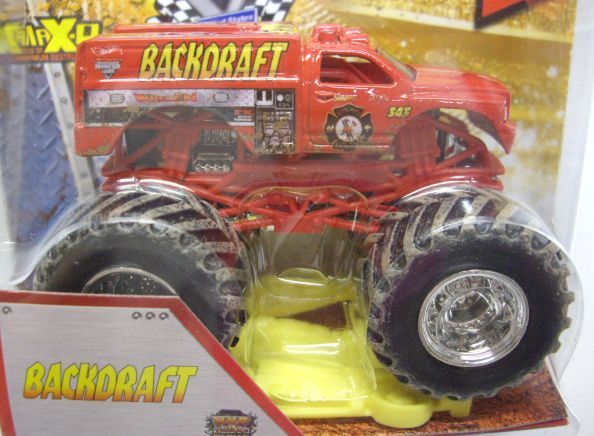 画像: 2013 MONSTER JAM included CRUCHABLE CAR! 【BACK DRAFT】 RED (MWD TRUCKS)