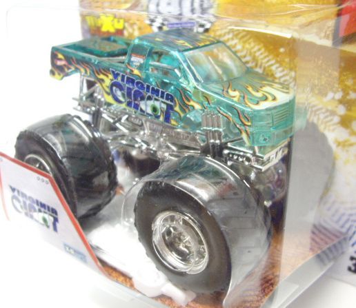 画像: 2013 MONSTER JAM included CRUCHABLE CAR! 【VIRGINIA GIANT】 CLEAR AQUA (X-RAYS)