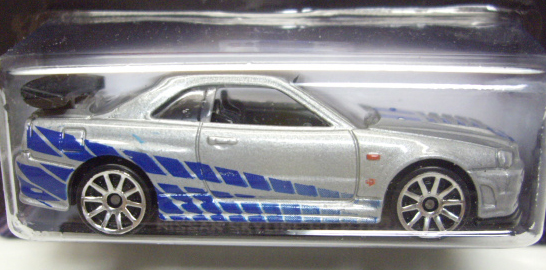 画像: 2013 WALMART EXCLUSIVE "FAST & FURIOUS" 【NISSAN SKYLINE GT-R (R34)】 SILVER/10SP (BLACK WING)