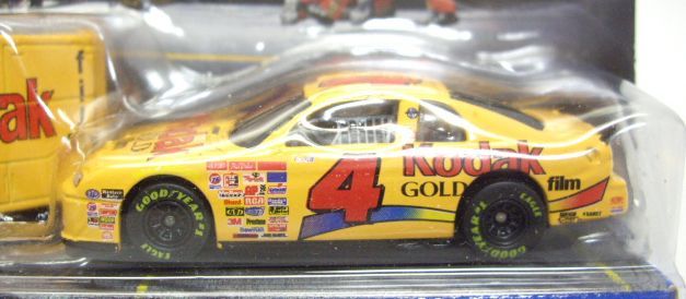 画像: 1998 HOT WHEELS PRO RACING PIT CREW 【#4 TEAM KODAK STERLING MARTIN/CHEVROLET MONTE CARLO and TOOL BOX】　YELLOW/RR