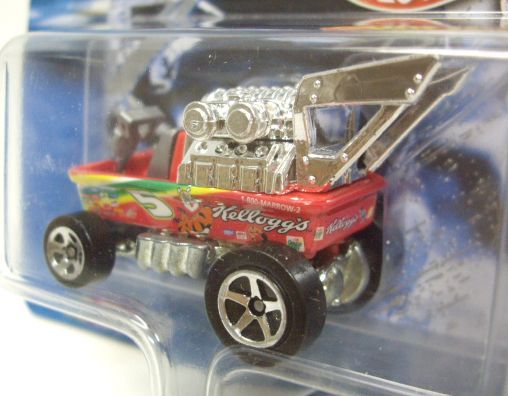 画像: 2000 HOT WHEELS RACING DRAGGIN' WAGON SERIES【#5 TEAM KELLOGG'S DRAGGIN' WAGON】　RED/5SP