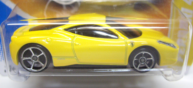 画像: 【FERRARI 458 ITALIA】　YELLOW/O5 (インターナショナル・ショートカード)