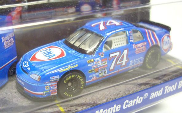 画像: 1998 HOT WHEELS PRO RACING PIT CREW 【#74 TEAM FINA RANDY LA JOIE/CHEVROLET MONTE CARLO and TOOL BOX】　BLUE/RR