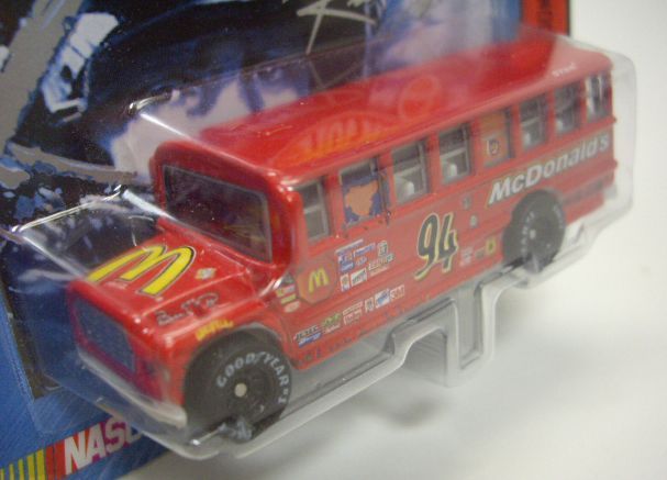 画像: 2000 HOT WHEELS RACING SCHOOL BUS SERIES【#94 TEAM McDONALD'S】　RED/GY BW