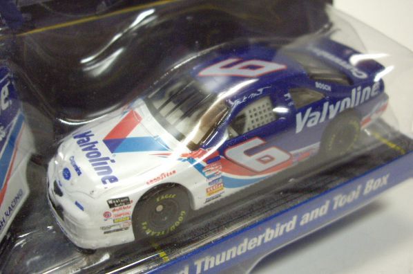 画像: 1998 HOT WHEELS PRO RACING PIT CREW 【#6 TEAM VALVOLINE MARK MARTIN/FORD THUNDERBIRD and TOOL BOX】　BLUE/RR