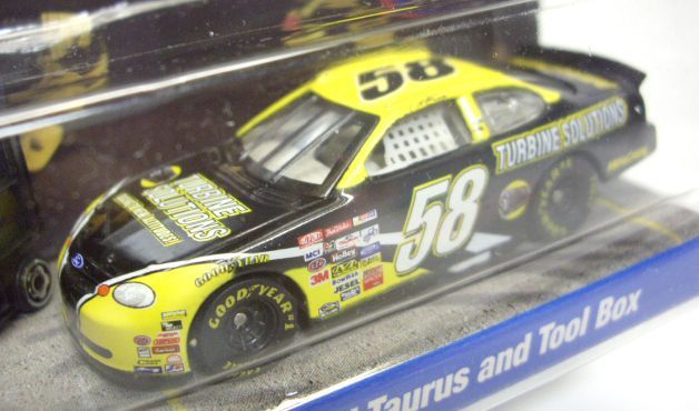 画像: 2000 HOT WHEELS RACING PIT CREW 【#58 TEAM SB III MOTORSPORTS/FORD TAURUS and TOOL BOX】　BLACK-YELLOW/RR