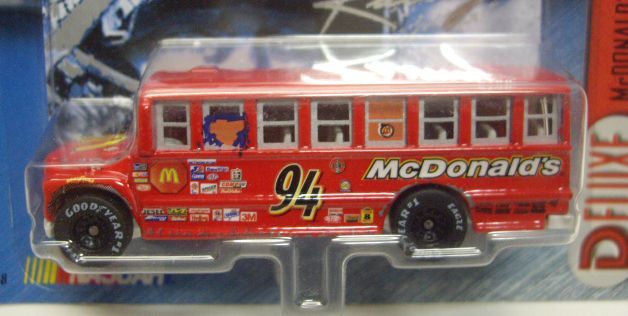 画像: 2000 HOT WHEELS RACING SCHOOL BUS SERIES【#94 TEAM McDONALD'S】　RED/GY BW