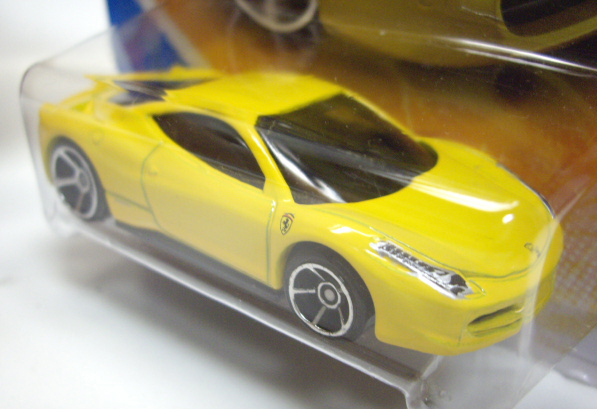 画像: 【FERRARI 458 ITALIA】　YELLOW/O5 (インターナショナル・ショートカード)