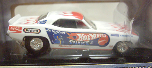 画像: 2000 100% SINGLE 【"SNAKE" PLYMOUTH BARRACUDA FUNNY CAR】 WHITE/RR