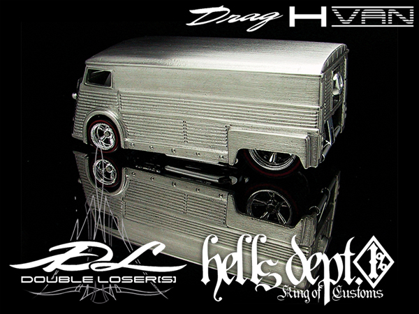 画像: HELLS DEPT 2020 復刻Ver. 【DOUBLE LOSER[S]  DRAG H-VAN (カスタムパーツ）】 WHITE METAL MADE （送料サービス適用外） 