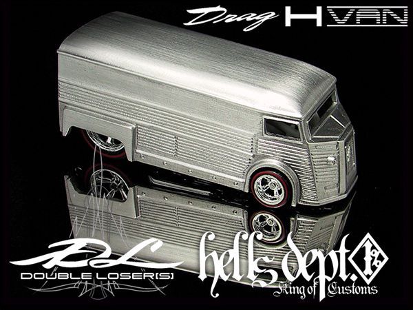 画像1: HELLS DEPT 2020 復刻Ver. 【DOUBLE LOSER[S]  DRAG H-VAN (カスタムパーツ）】 WHITE METAL MADE （送料サービス適用外） 