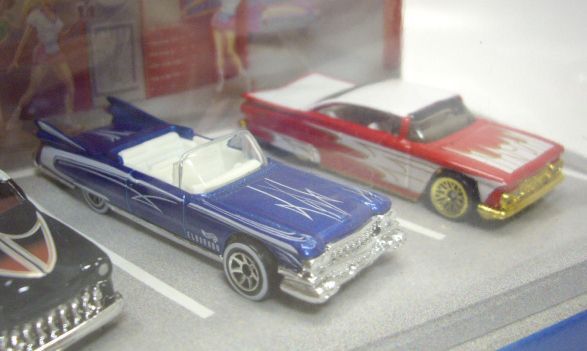 画像: 1999 TARGET EXCLUSIVE HOT NIGHTS 4 SET 【'57 CHEVY/ PURPLE PASSION/ 1959 CADILLAC ELDORADO/ 1959 IMPALA LOWRIDER】