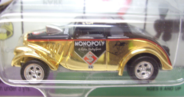 画像: 2000 JOHNNY LIGHTNING - MONPOLY 70th ANNI. 【1933 WILLY'S】　GOLD (K・B TOYS EXCLUSIVE)