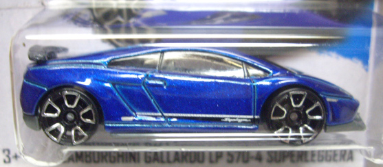 画像: 【LAMBORGHINI GALLARDO LP 570-4 SUPPERLEGGERA】　BLUE/FTE2 (インターナショナル・ショートカード）