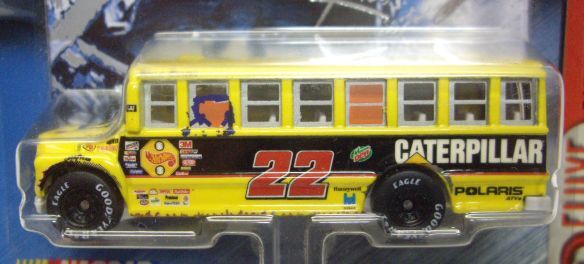 画像: 2000 HOT WHEELS RACING SCHOOL BUS SERIES【#22 TEAM CATERPILLAR】　YELLOW/GY BW