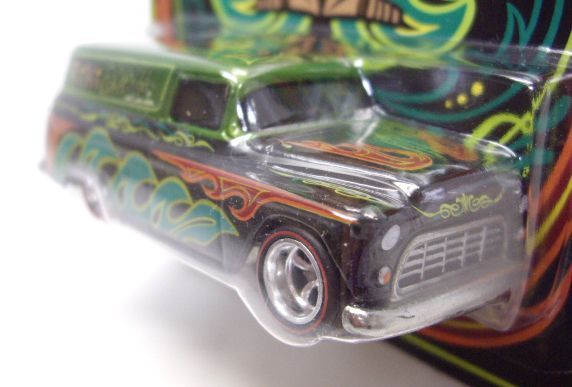 画像: 2013 HW COLLECTORS CONVENTION JAPAN 【'55 CHEVY PANEL】 BLACK-DK.GREEN/RR (999台限定）