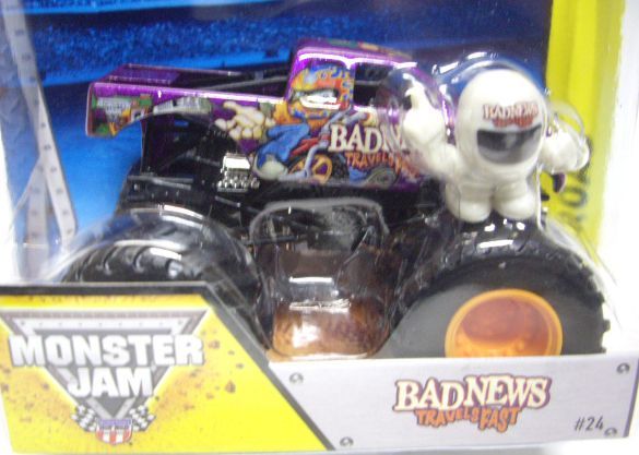 画像: 2014 MONSTER JAM included MONSTER JAM FIGURE! 【BAD NEWS TRAVELS FAST】 PURPLE 