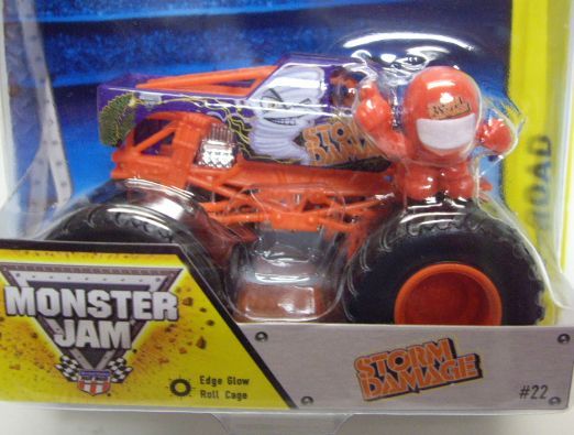 画像: 2014 MONSTER JAM included MONSTER JAM FIGURE! 【STORM DAMAGE】 PURPLE (EDGE GLOW/ROLL CAGE)