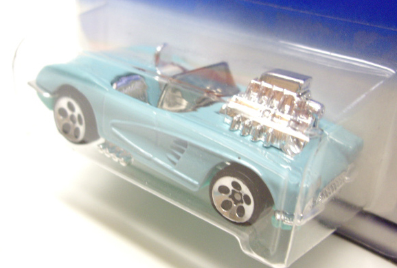 画像: 【'58 CORVETTE with ENGINE】 TURQUOISE/5H (98 RED CAR CARD)