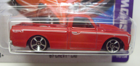 画像: 【'67 CHEVY C10】　RED/MC5  (NEW CAST) (インターナショナル・ショートカード) 